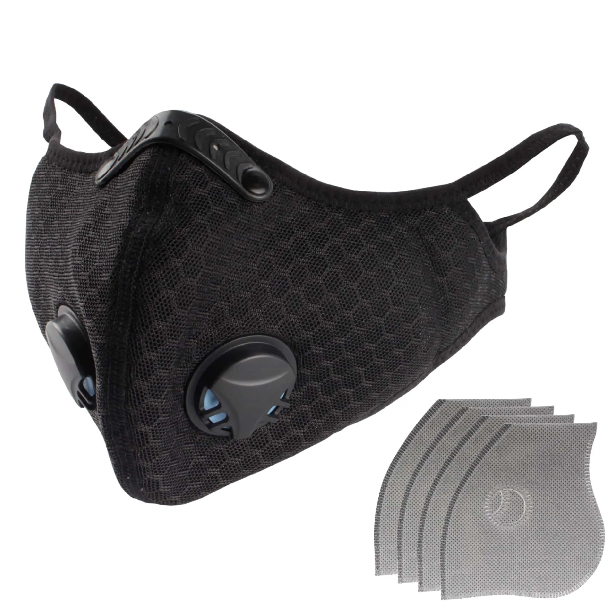 Activated Carbon Dust Sport Mask with Exhalation Valves