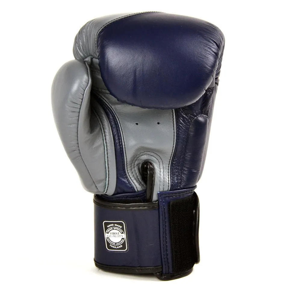 BGVL8 Twins Grey-Navy 2-Tone Boxing GLoves