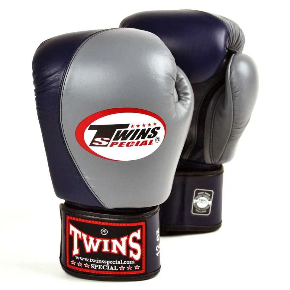 BGVL8 Twins Grey-Navy 2-Tone Boxing GLoves