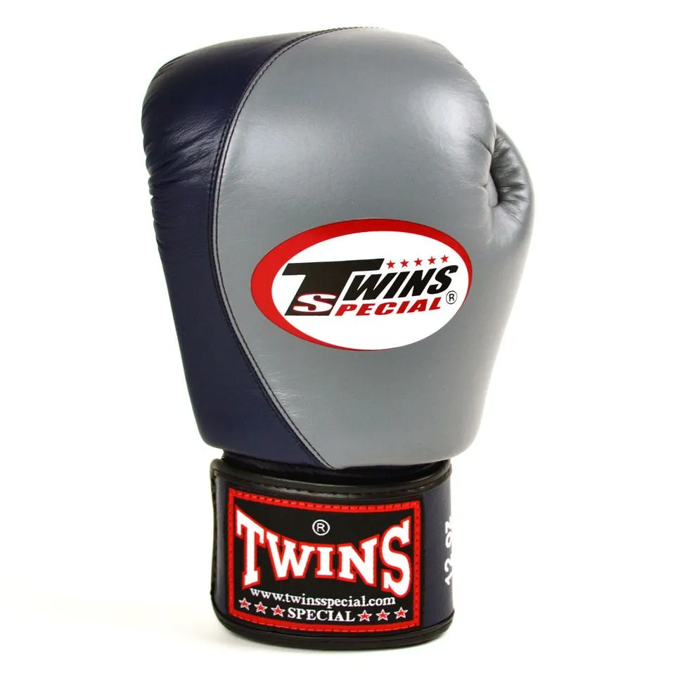 BGVL8 Twins Grey-Navy 2-Tone Boxing GLoves