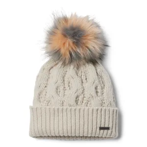 Boundless Days Cable Knit Pom Beanie - Dark Stone/Agave