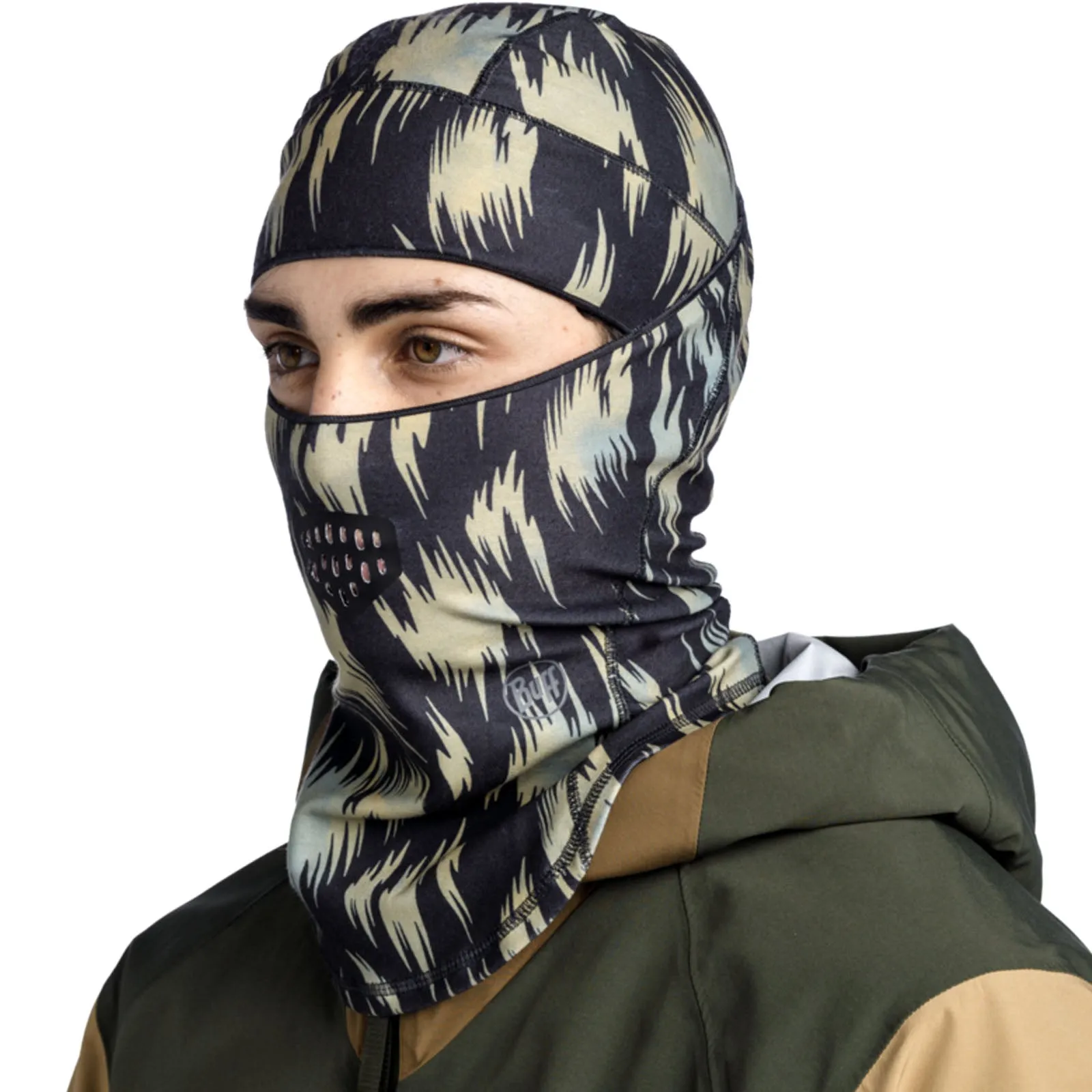 Buff Unisex Redloy Thermonet Hinged Balaclava - Citronella