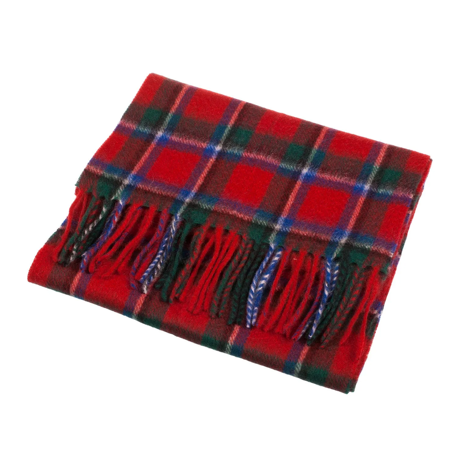 Cashmere Scottish Tartan Clan Scarf  Sinclair Red