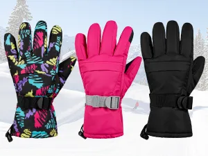 CityComfort Womens Skiing Gloves - Fleece Lined Touch Screen Gloves