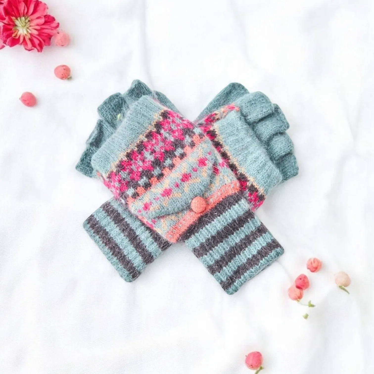 Fabulous Fairisle Knit Gloves