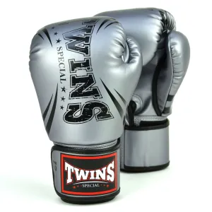 FBGVDM3-TW6 Twins Non-Leather Boxing Gloves Grey