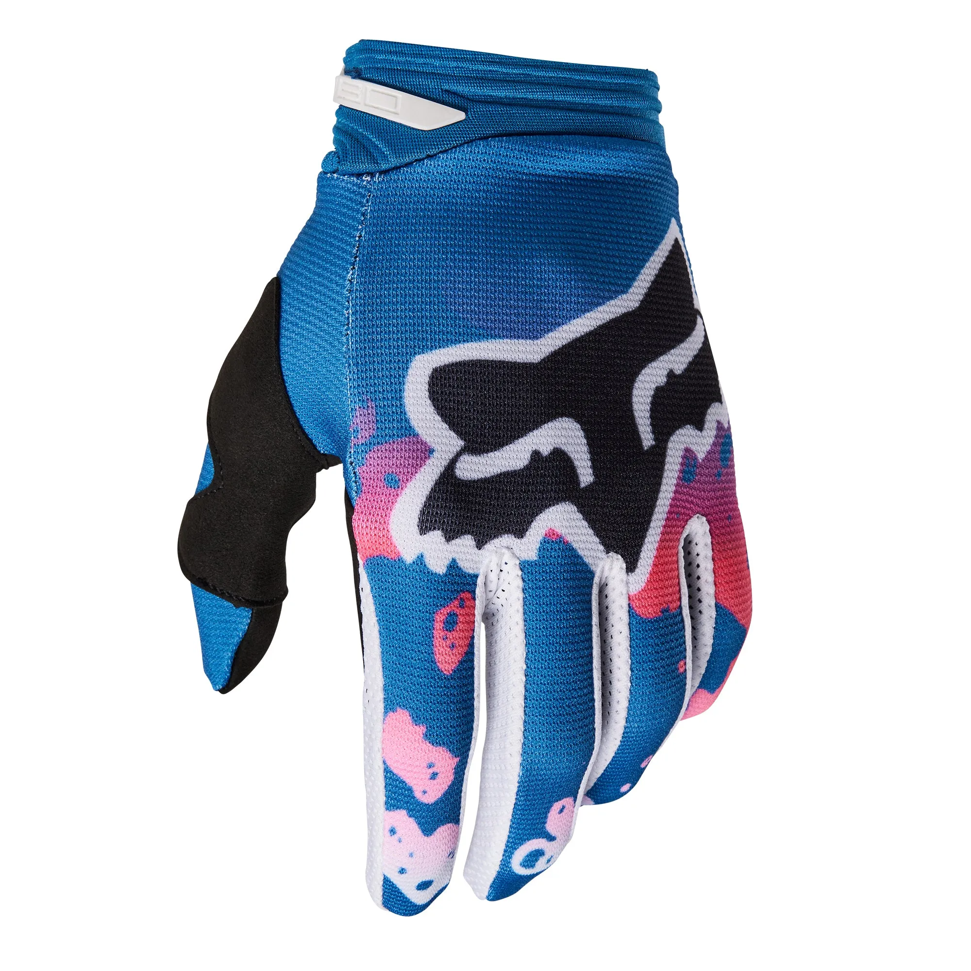 Fox Racing  Mens 180 Morphic Gloves Clarino Palm Secure Fit Off-Road Blueberry