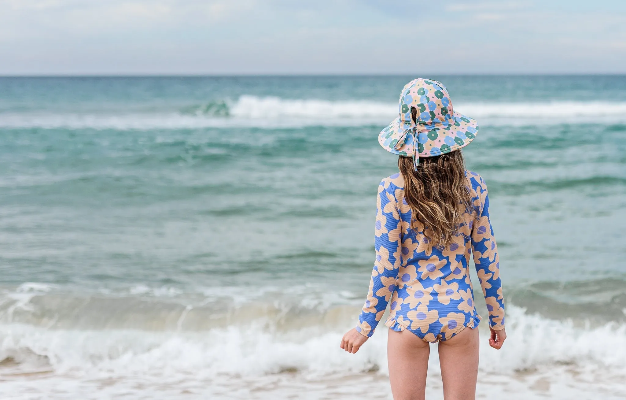 Full Bloom Wide Brim Swim Hat