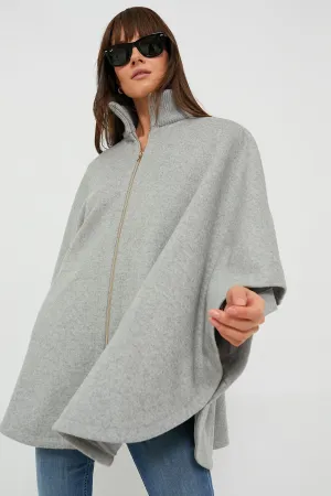 Grey Full Zip Huntington Poncho