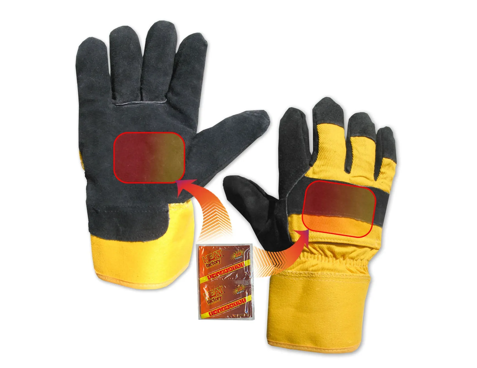 Heated Utility Gloves- 2 pockets for Heat Factory warmers