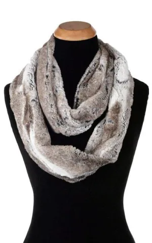 Infinity Scarf - Luxury Faux Fur in Birch