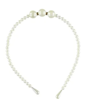 Le Chic ROYAL-A Three Pearl Headband _ C411-5960