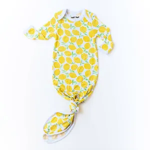 Little Sleepies - Lemons Bamboo Viscose Infant Knotted Gown