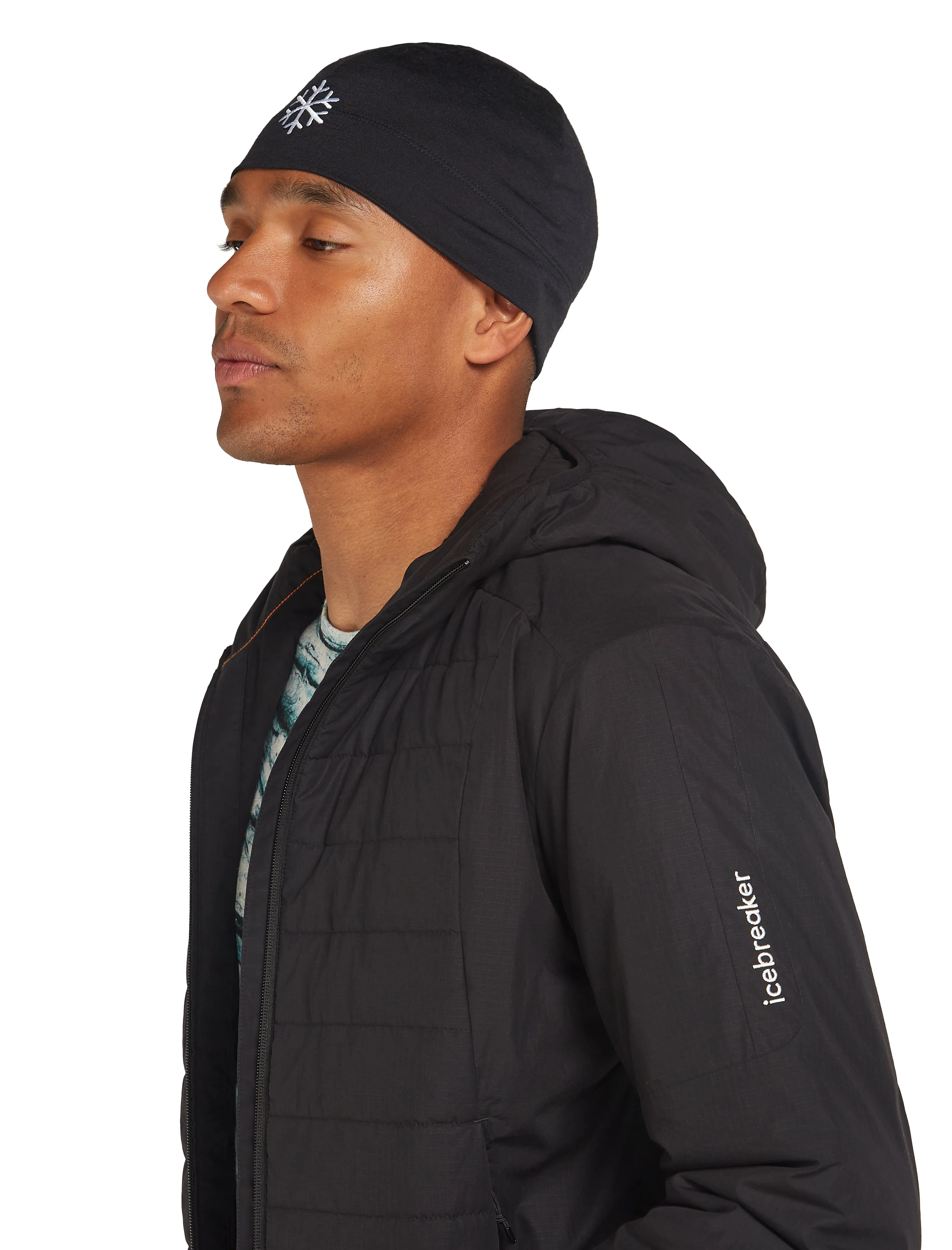 Merino 200 Oasis Beanie - Pow Black