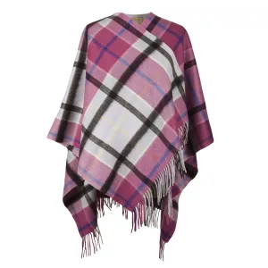 Mini Me Children’s Cape Dunedin Cashmere Big Check Aston/Opal-Coulis