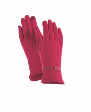 Pop Stitch Touchscreen Gloves - Fuchsia