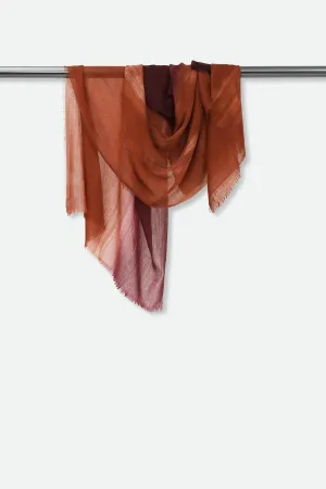 SPICED BORDEAUX ITALIAN CASHMERE SCARF