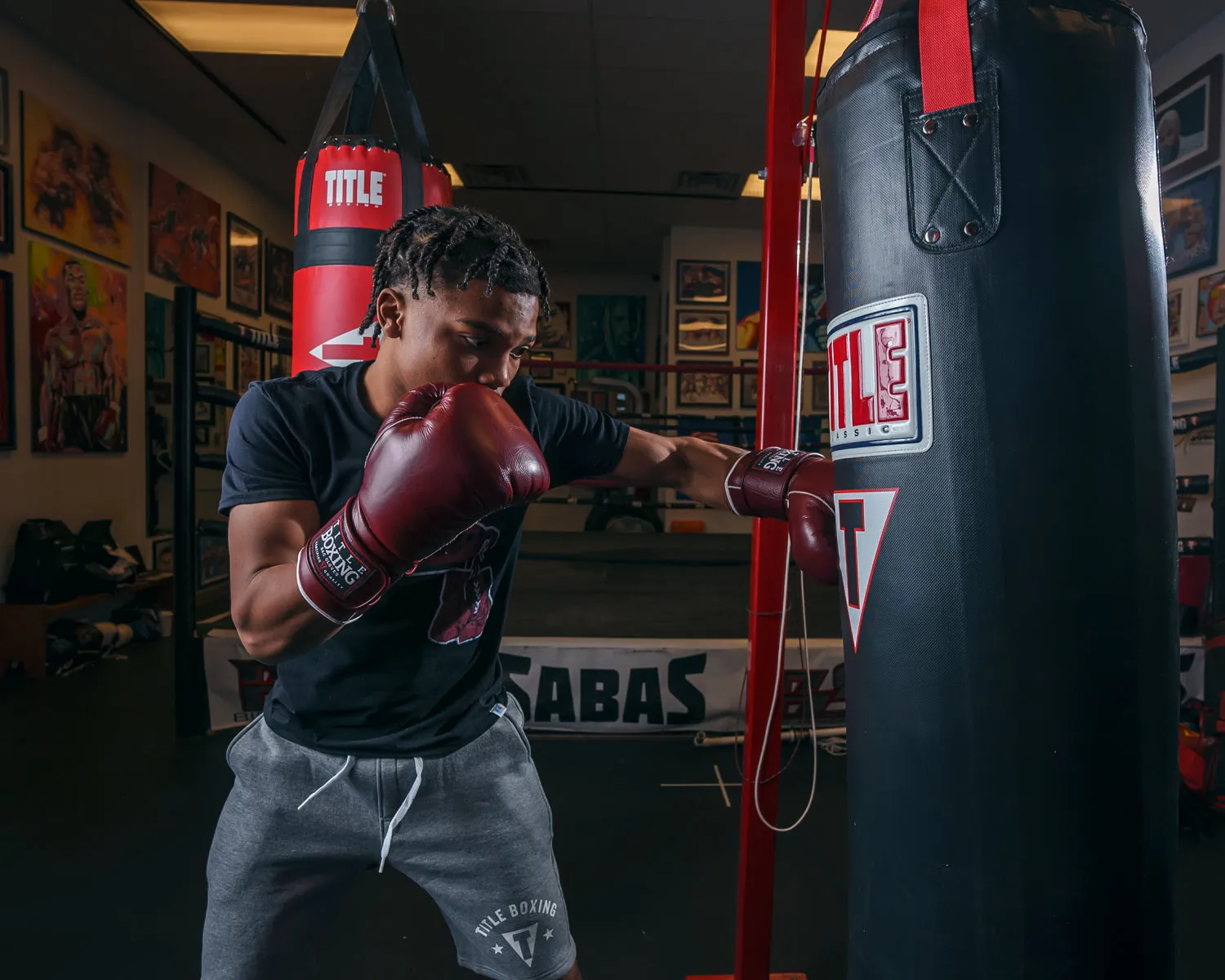 TITLE Boxing Old School Leather Bag Gloves 2.0