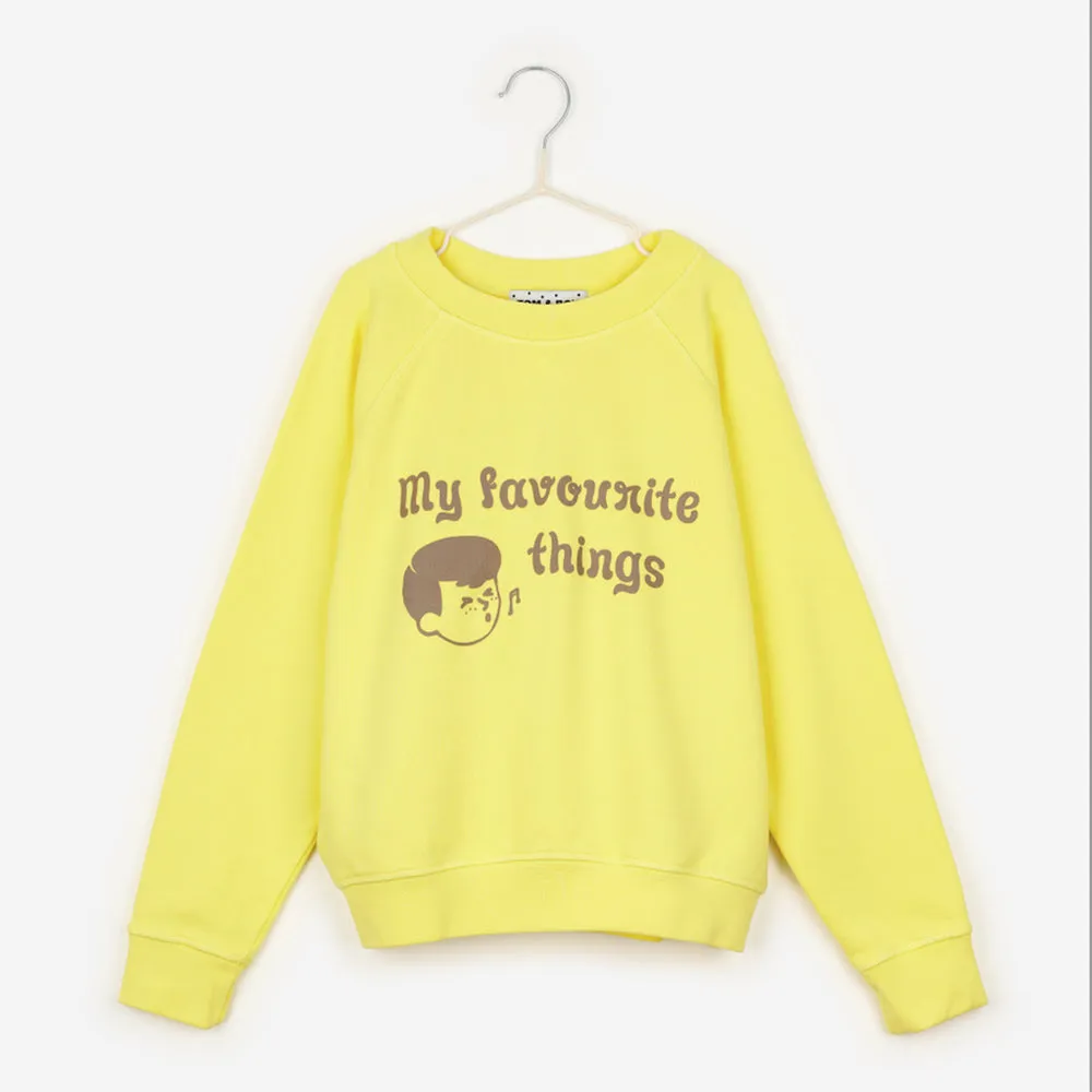 Tom & Boy Bright Yellow Favourite Things Sweatshirt