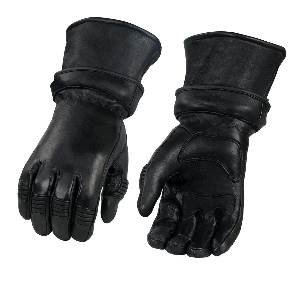 Xelement XG852 Men's Black Insulated Leather Deerskin Gauntlet