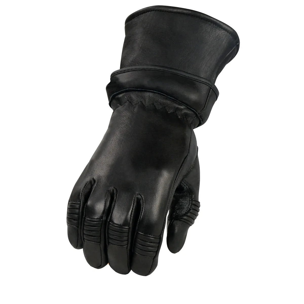 Xelement XG852 Men's Black Insulated Leather Deerskin Gauntlet